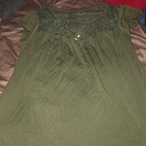 Short Sleeve Green Shirt